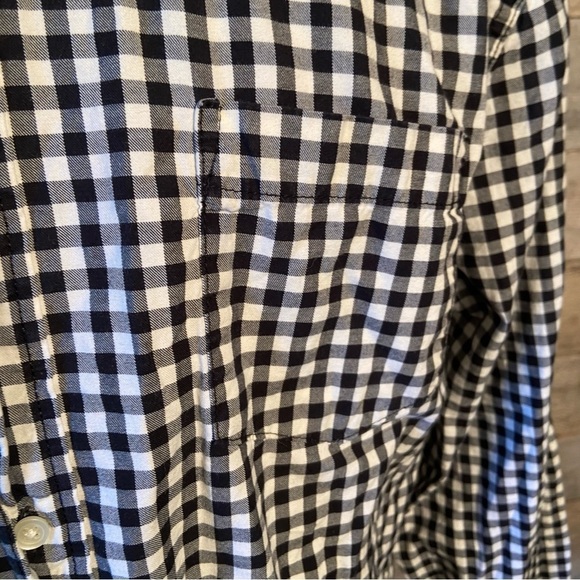 💥5/$25 Joe men’s black & white button up shirt in size large - Picture 5 of 10